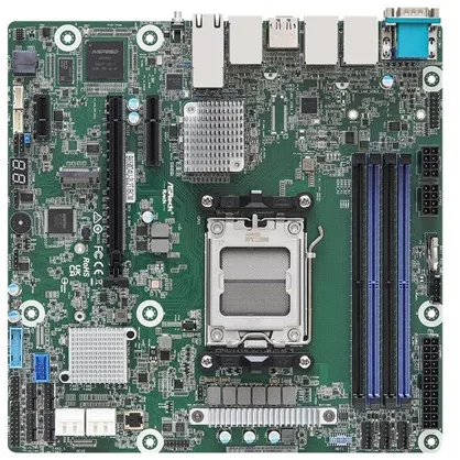 ASRock Rack B650D4U-2L2T/BCM - placa base - micro ATX - Socket AM5 - AMD B650E Placa base - AMD B650E - AMD AM5 socket - DDR5 RAM - Micro-ATX