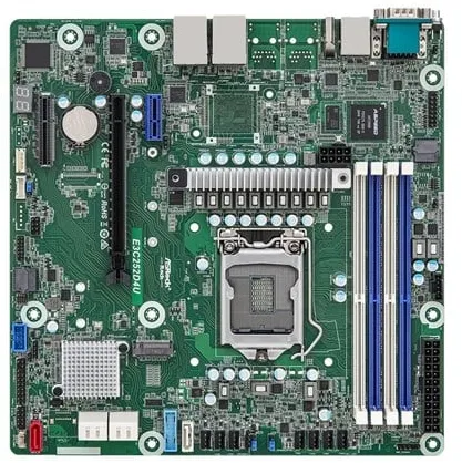 ASRock Rack E3C252D4U - placa base - micro ATX - LGA1200 Socket - C252 Placa base - Intel C252 - Intel LGA1200 socket - DDR4 RAM - Micro-ATX