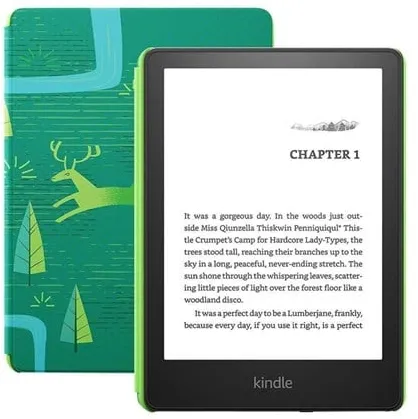 Amazon Kindle Paperwhite 5 16GB Kids Edition - Negro (incl. Funda Emerald Forest)