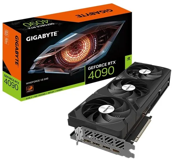 GIGABYTE GeForce RTX 4090 WindForce V2 - 24GB GDDR6X RAM - Tarjeta gráfica