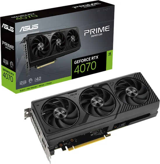 ASUS GeForce RTX 4070 Prime - 12GB GDDR6X RAM - Tarjeta gráfica